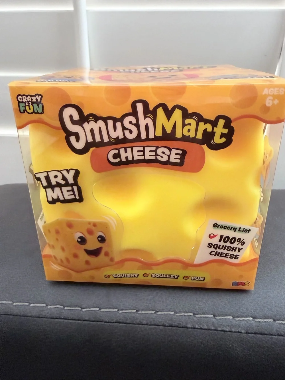 Cheese Squishy Toy - Yellow